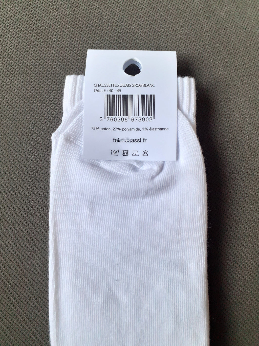 Félicie Aussi - Chaussettes - OUAIS GROS - blanc 40/45