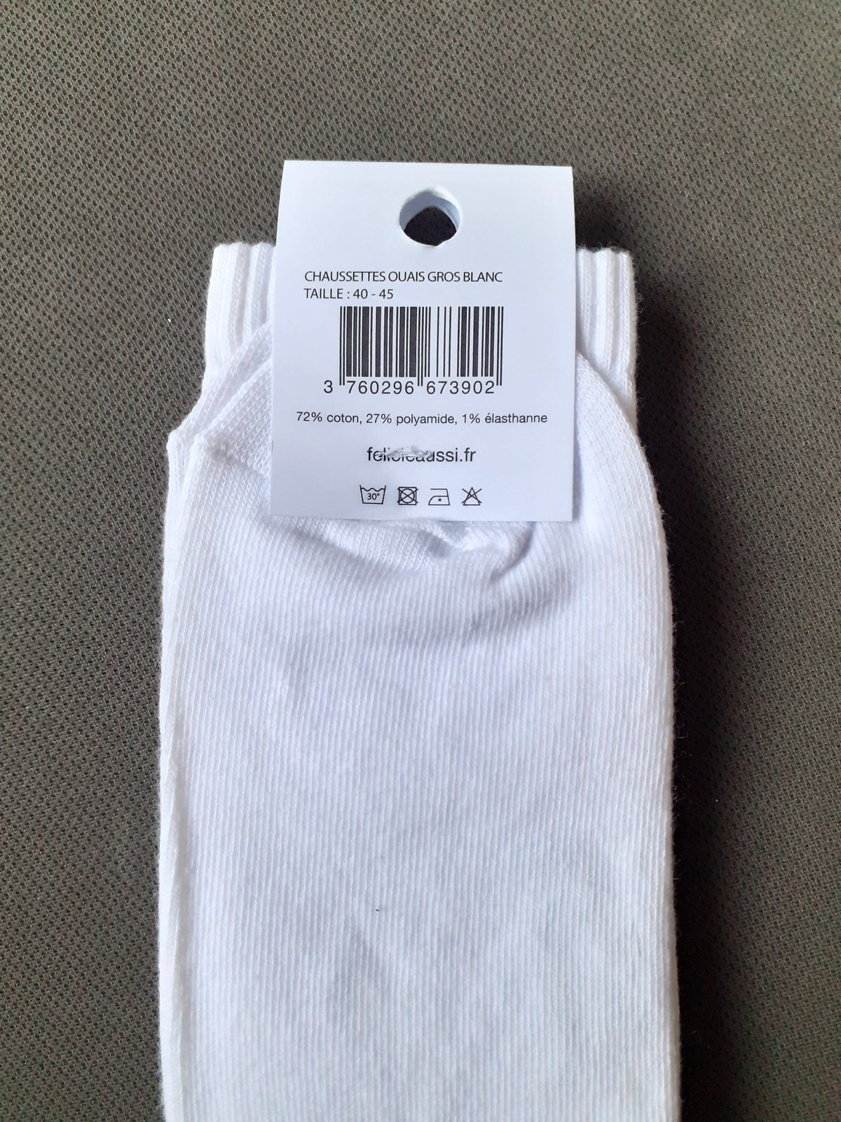 Félicie Aussi - Chaussettes - OUAIS GROS - blanc 40/45