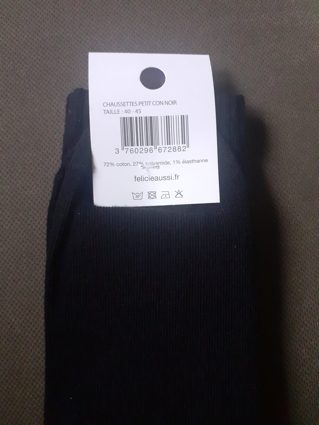 Félicie Aussi - Chaussettes - PETIT CON - noire 40/45