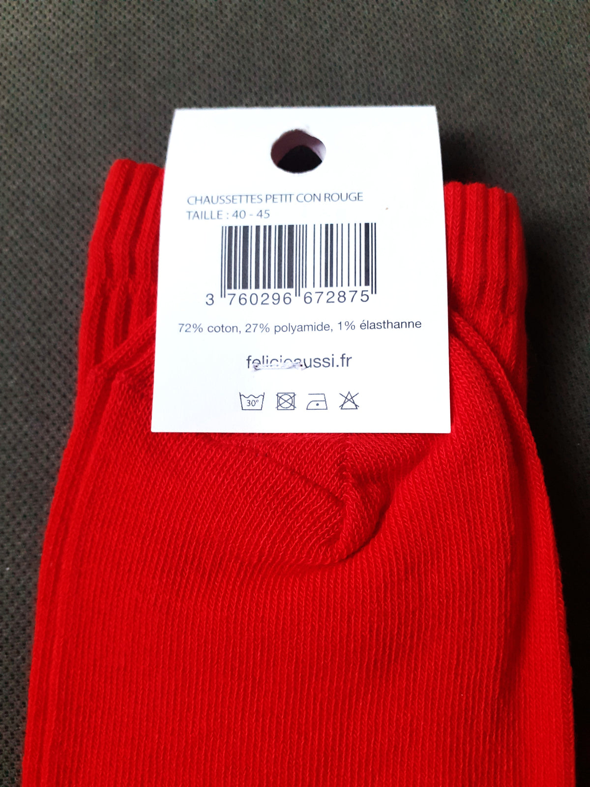 Félicie Aussi - Chaussettes - PETIT CON - rouge 40/45