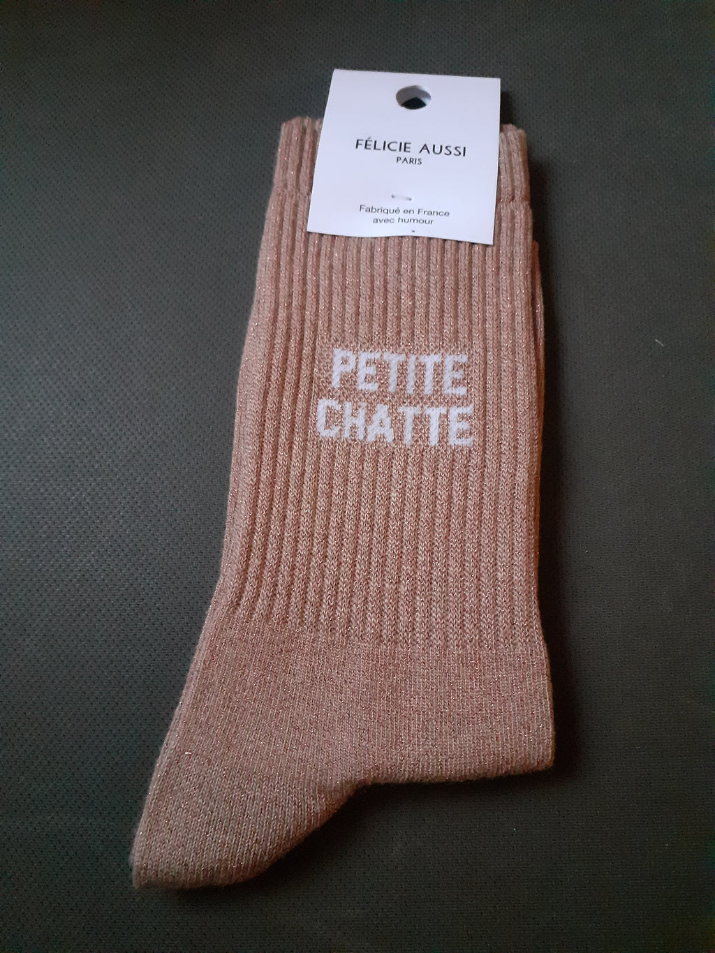 Félicie Aussi chaussettes à paillettes Petite Chatte