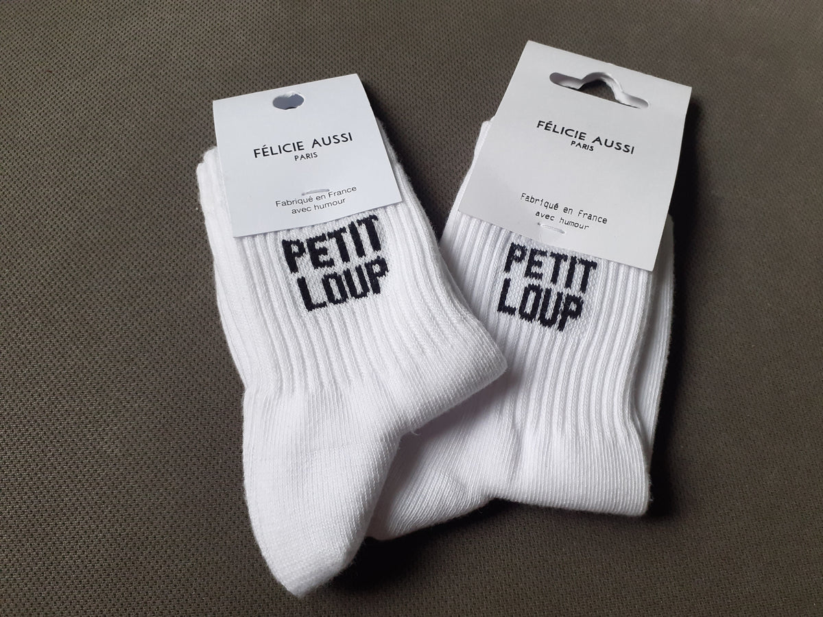 Félicie Aussi - Chaussettes Enfant - PETIT LOUP - blanc (3 tailles)