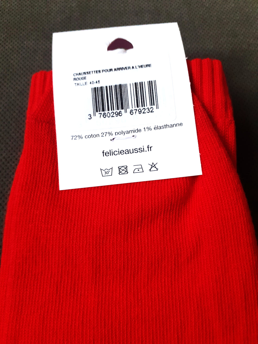 Félicie Aussi - Chaussettes - Pour Arriver à L'Heure - rouge 40/45