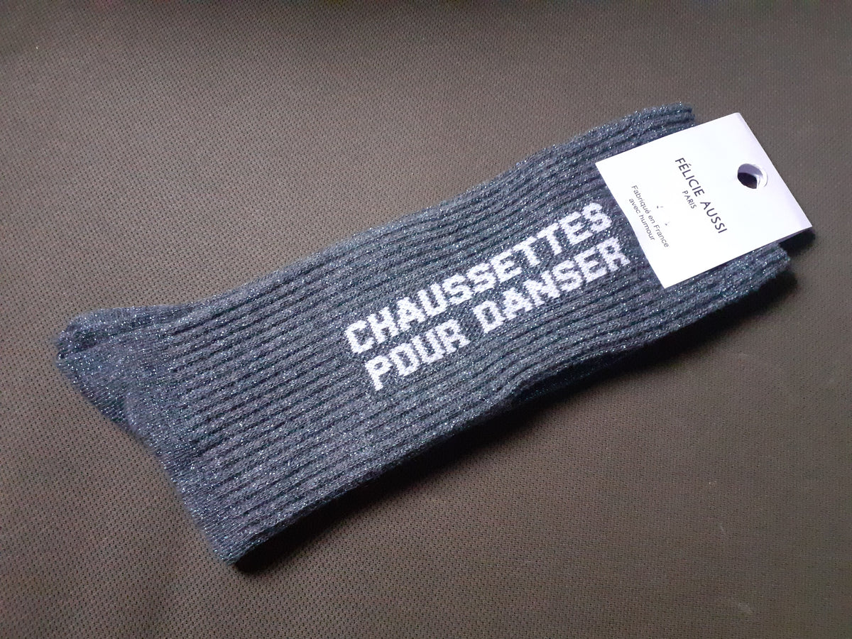 Félicie Aussi chaussettes à paillettes pour danser 40/45