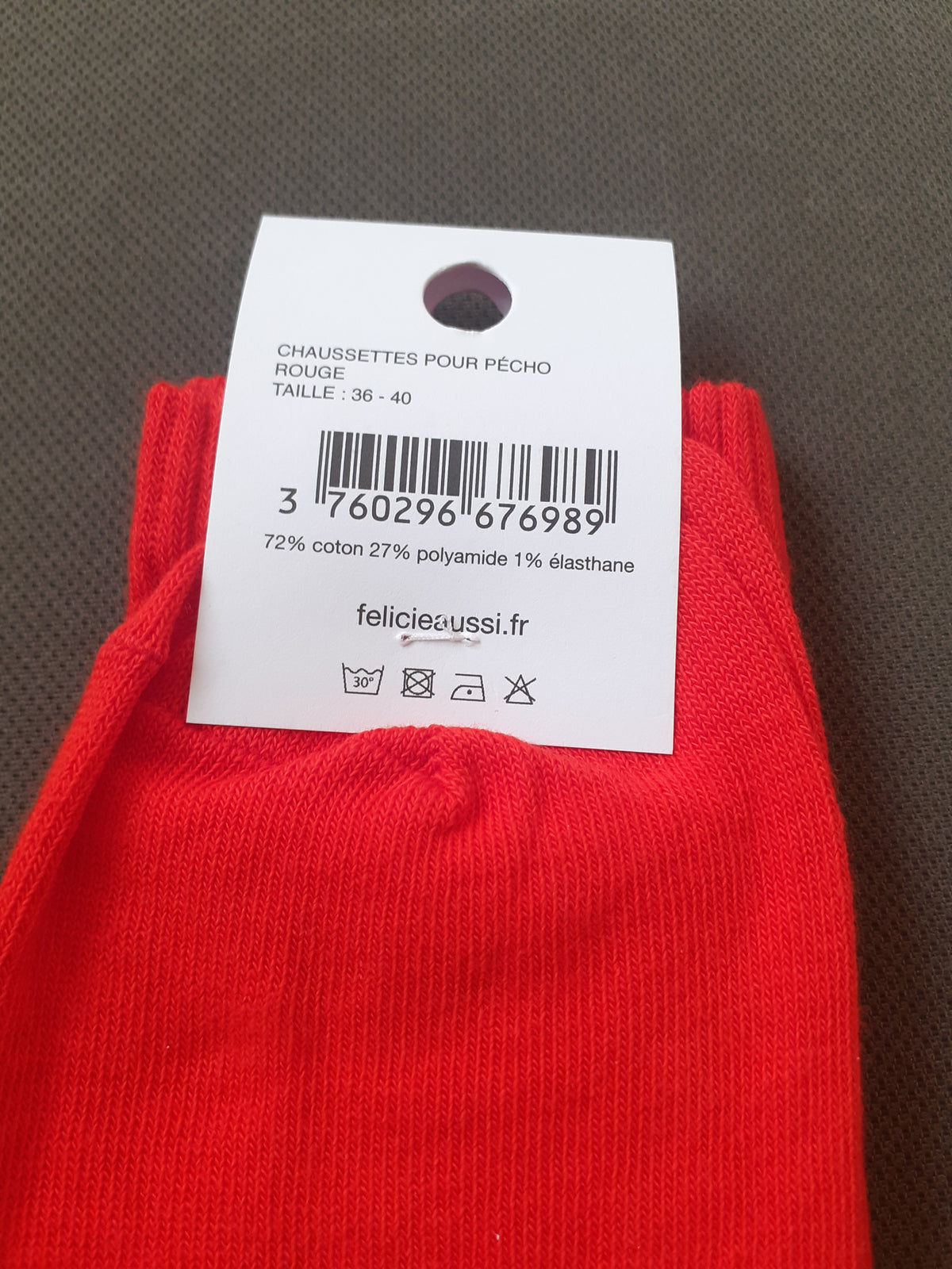 Félicie Aussi - Chaussettes - PECHO - rouge 36/40