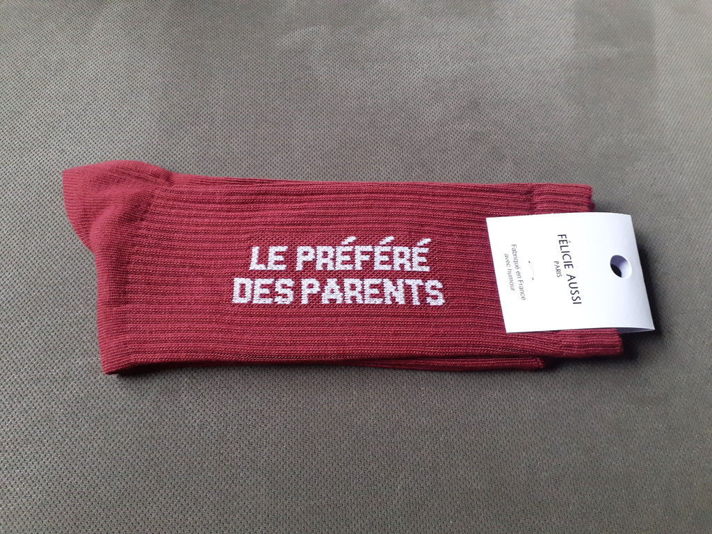 Félicie Aussi - Chaussettes - Le Préféré des Parents- bordeaux 40/45