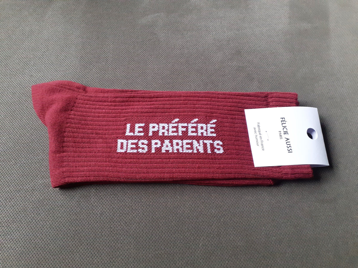 Félicie Aussi - Chaussettes - Le Préféré des Parents- bordeaux 40/45