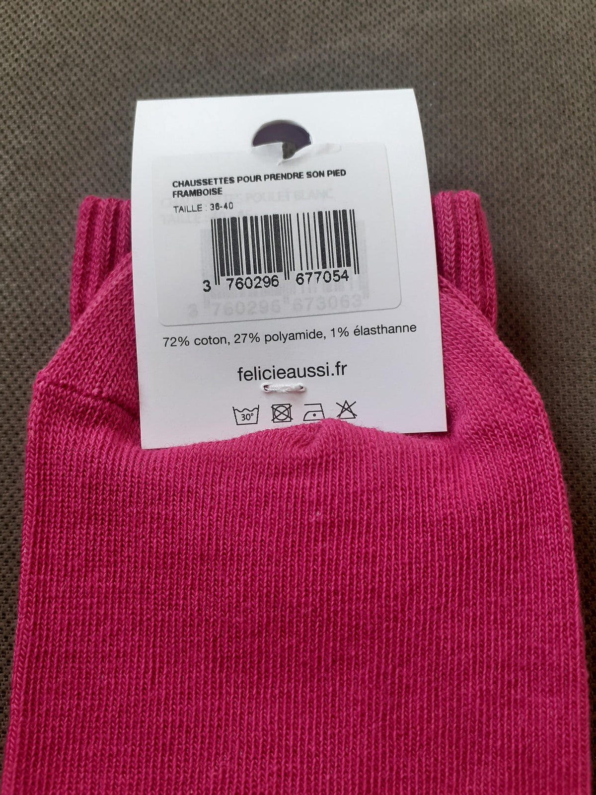 Félicie Aussi - Chaussettes - Pour Prendre Son Pied - framboise 36/40
