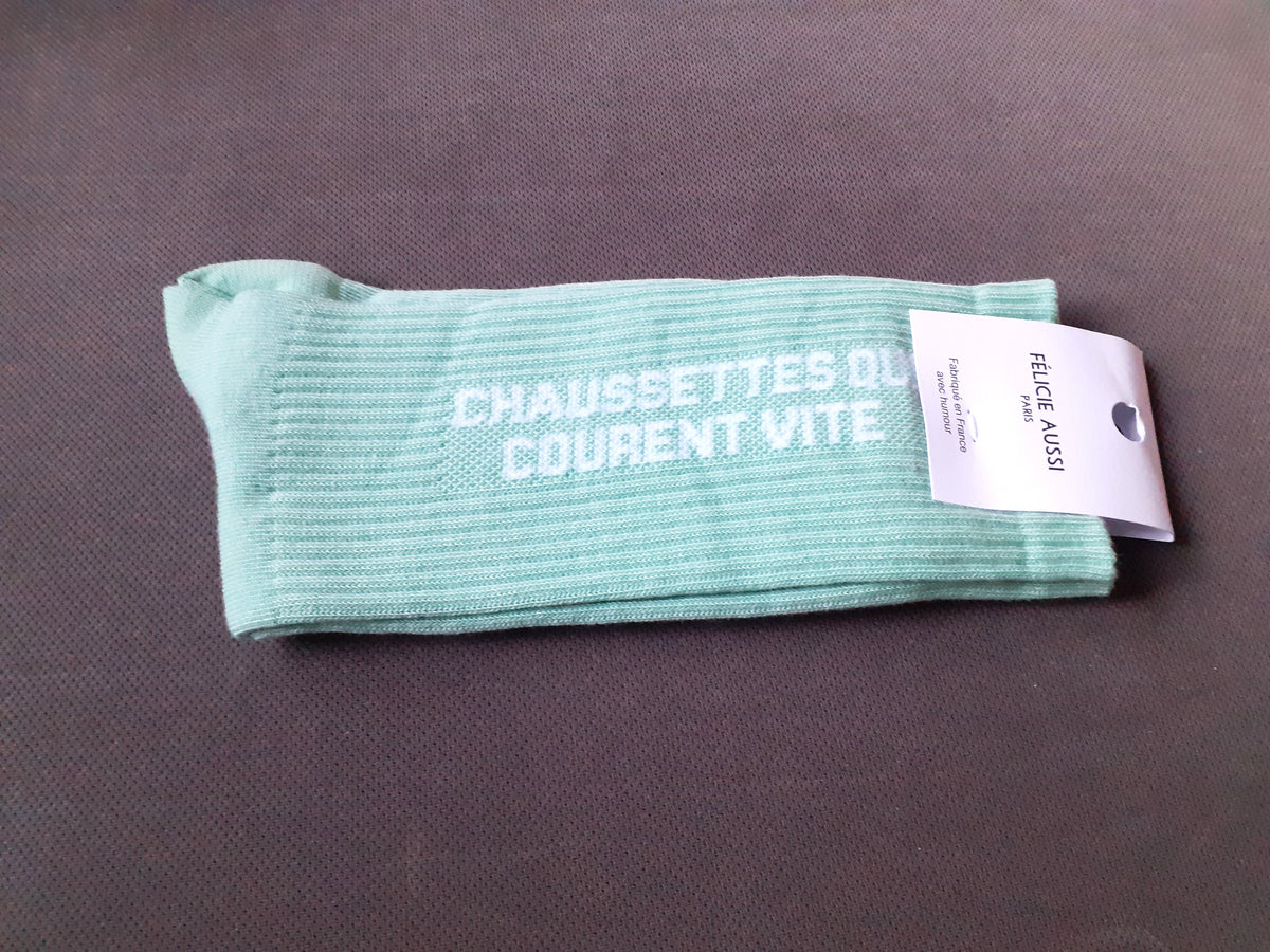 Félicie Aussi - Chaussettes - Courent Vite - lichen 40/45