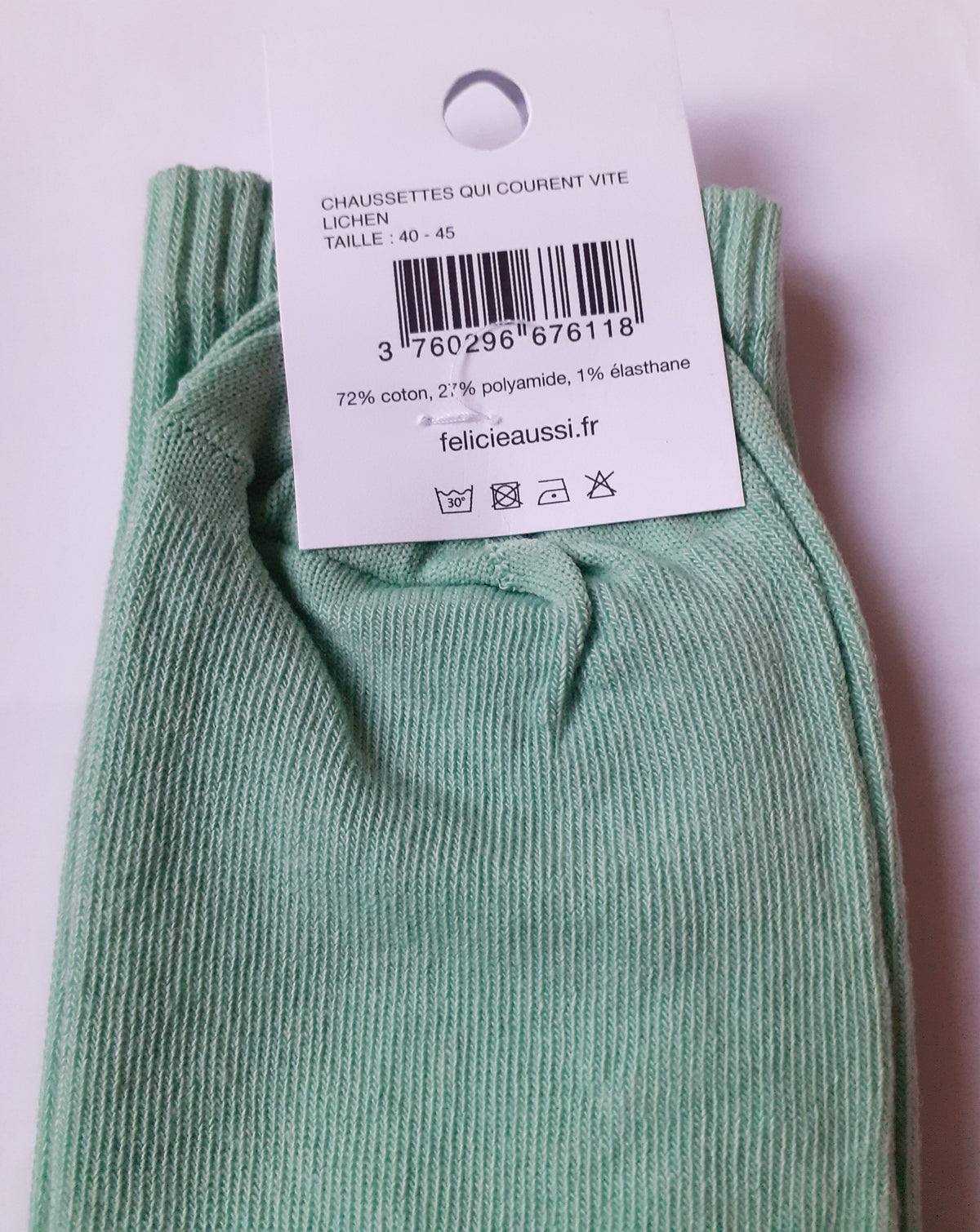 Félicie Aussi - Chaussettes - Courent Vite - lichen 40/45