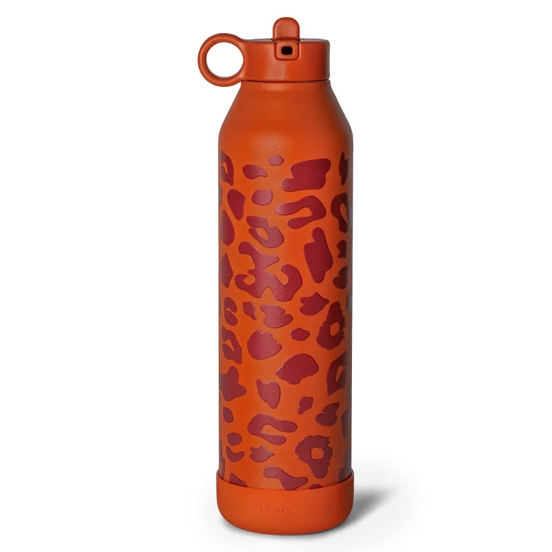 Citron - Bouteille isotherme 750ml - Léopard Brick