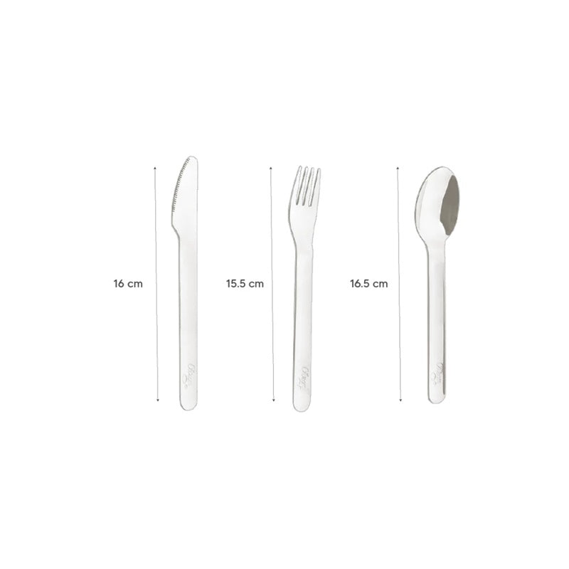 Citron - Couverts inox (étui silicone) - Dino