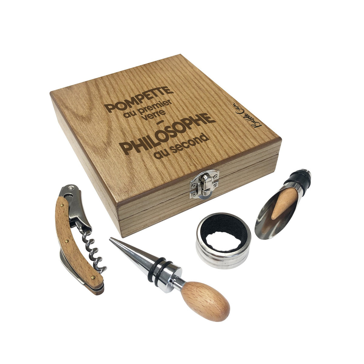 Coffret Sommelier - Pompette au premier verre/Philosophe au second