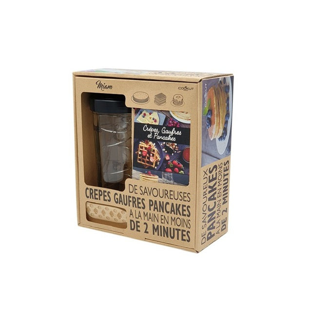 Cookut Coffret Shaker crêpes gaufres pancakes