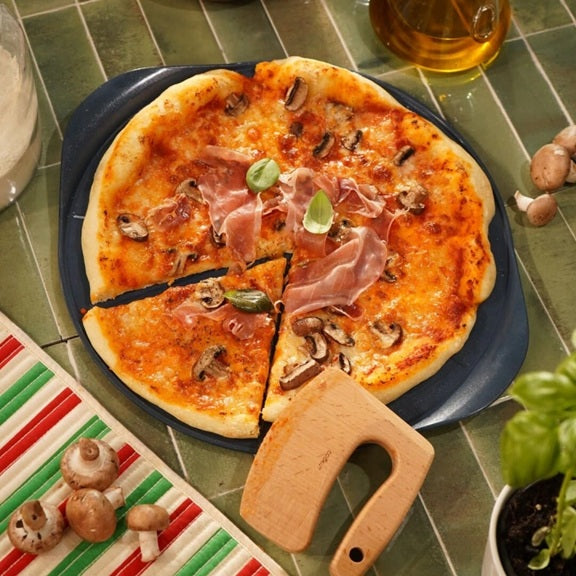 Cookut Plat à Pizza Bleu Myrtille