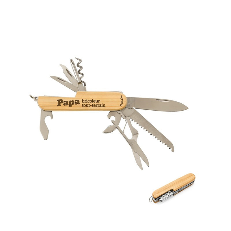 Couteau Multifonctions (9 outils) - Papa bricoleur tout terrain