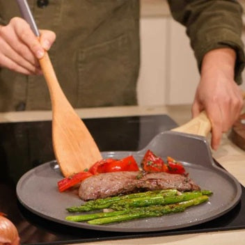 Cookut - Poêle Plancha / Crêpière – 26cm – Moka
