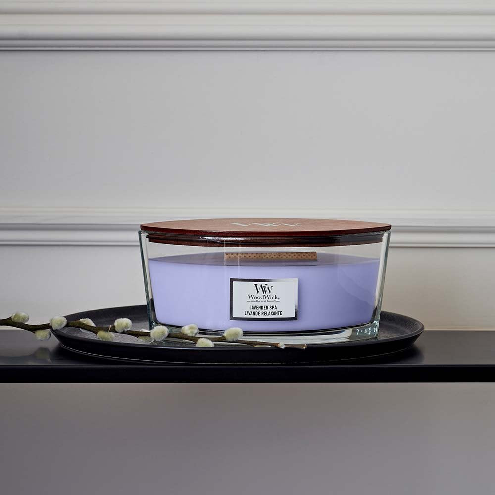 Woodwick Ellipse Lavender Spa (Lavande Relaxante) 453gr