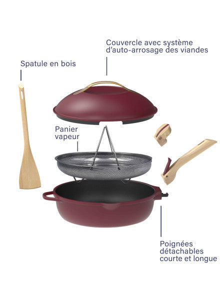 Cookut - La FABULEUSE poêle – 28cm – Rubis
