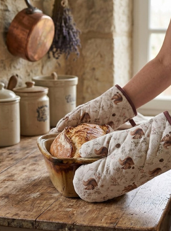 Clayre & Eef gants de cuisine écureuils