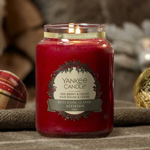 Yankee Candle Red Berry & Cedar 623gr - Large Jar
