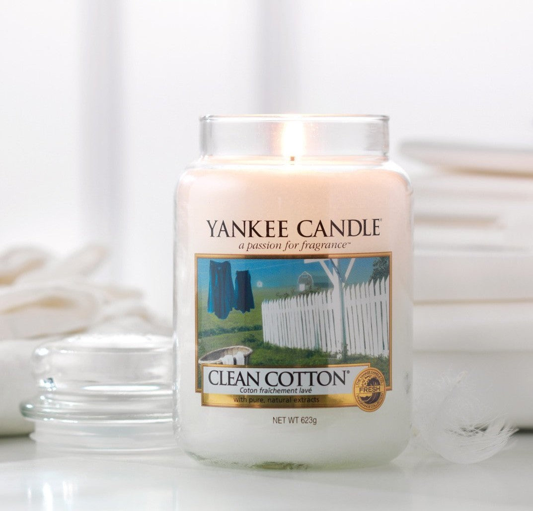 Yankee Candle Clean Cotton 623gr - Large Jar