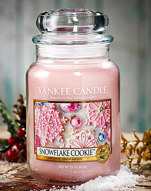 Yankee Candle Snowflake Cookie 623gr - Large Jar
