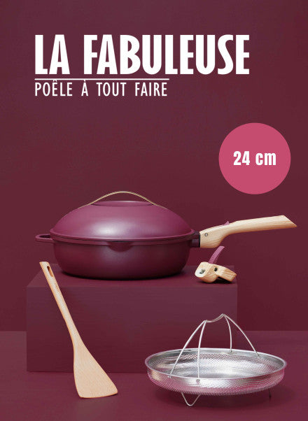 Cookut - La FABULEUSE poêle – 24cm – Rubis