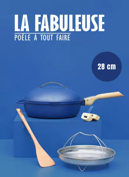 Cookut - La FABULEUSE poêle – 28cm – Saphir