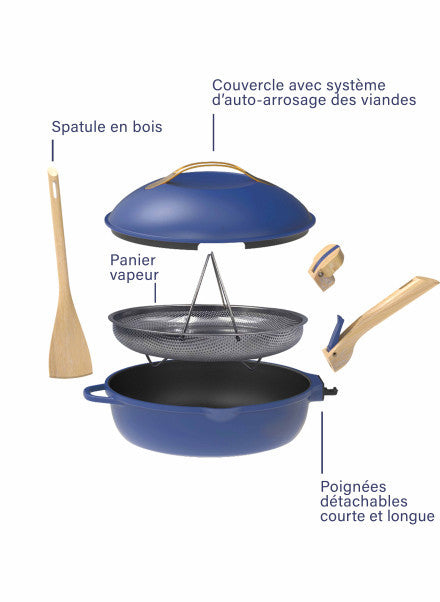 Cookut - La FABULEUSE poêle – 28cm – Saphir