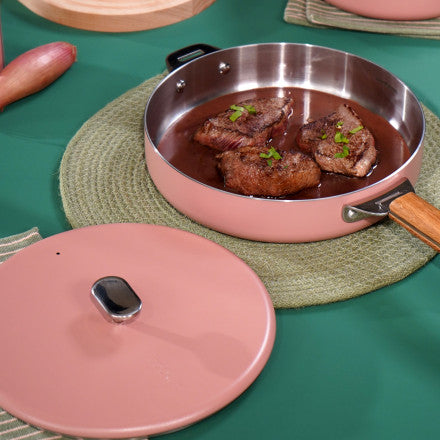 Cookut - La Merveilleuse poêle en INOX – 24cm – Guimauve