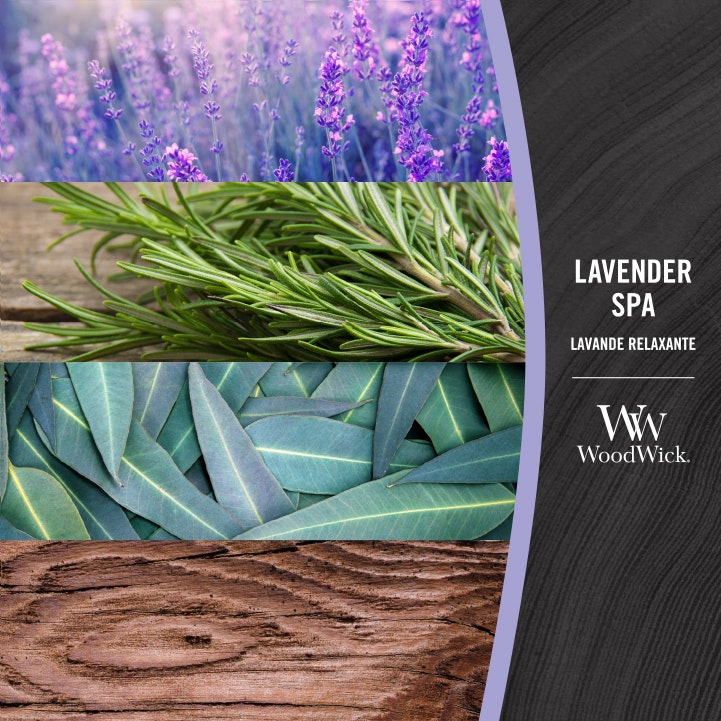 Woodwick Medium Lavender Spa (Lavande Relaxante) 275gr