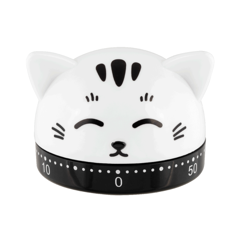 DLP - Minuteur de Cuisine - Chat Blanc