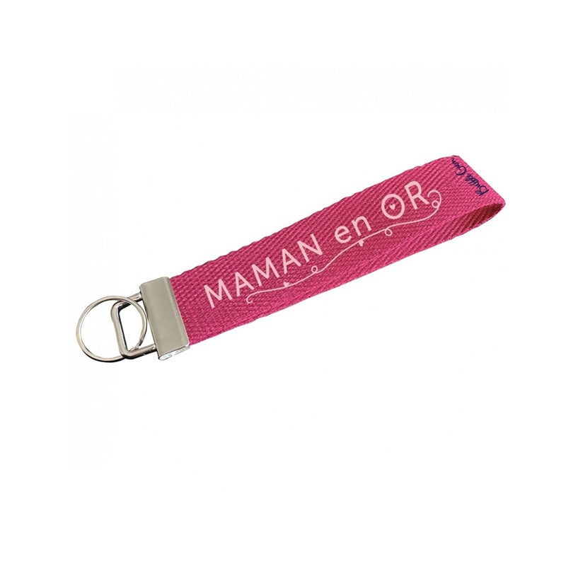 Porte-clés coton - Maman en Or