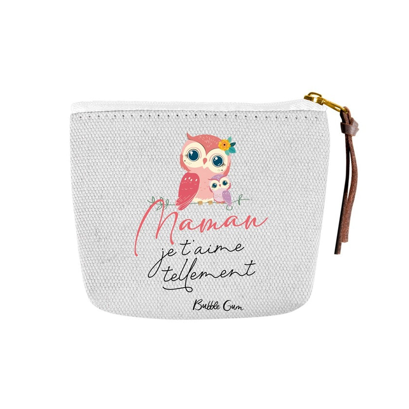 Porte-Monnaie Coton - Maman Je T'aime Tellement