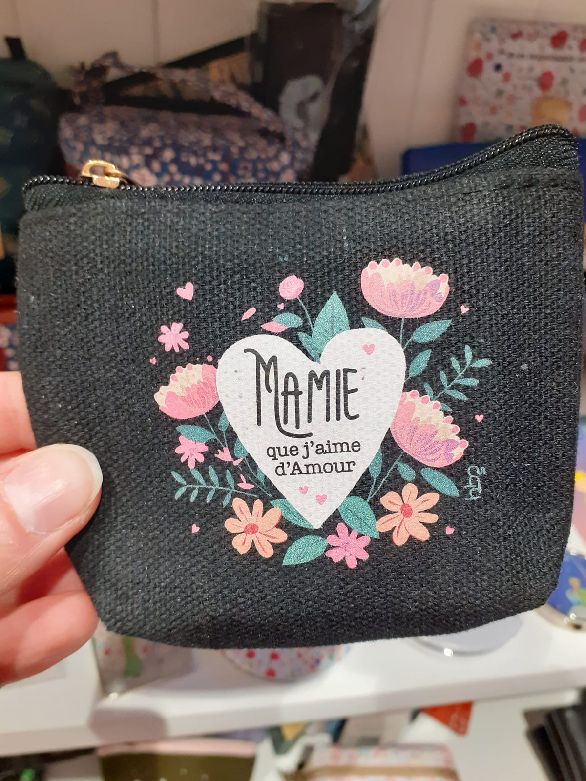 Porte-Monnaie Coton - Mamie que j'aime d'amour