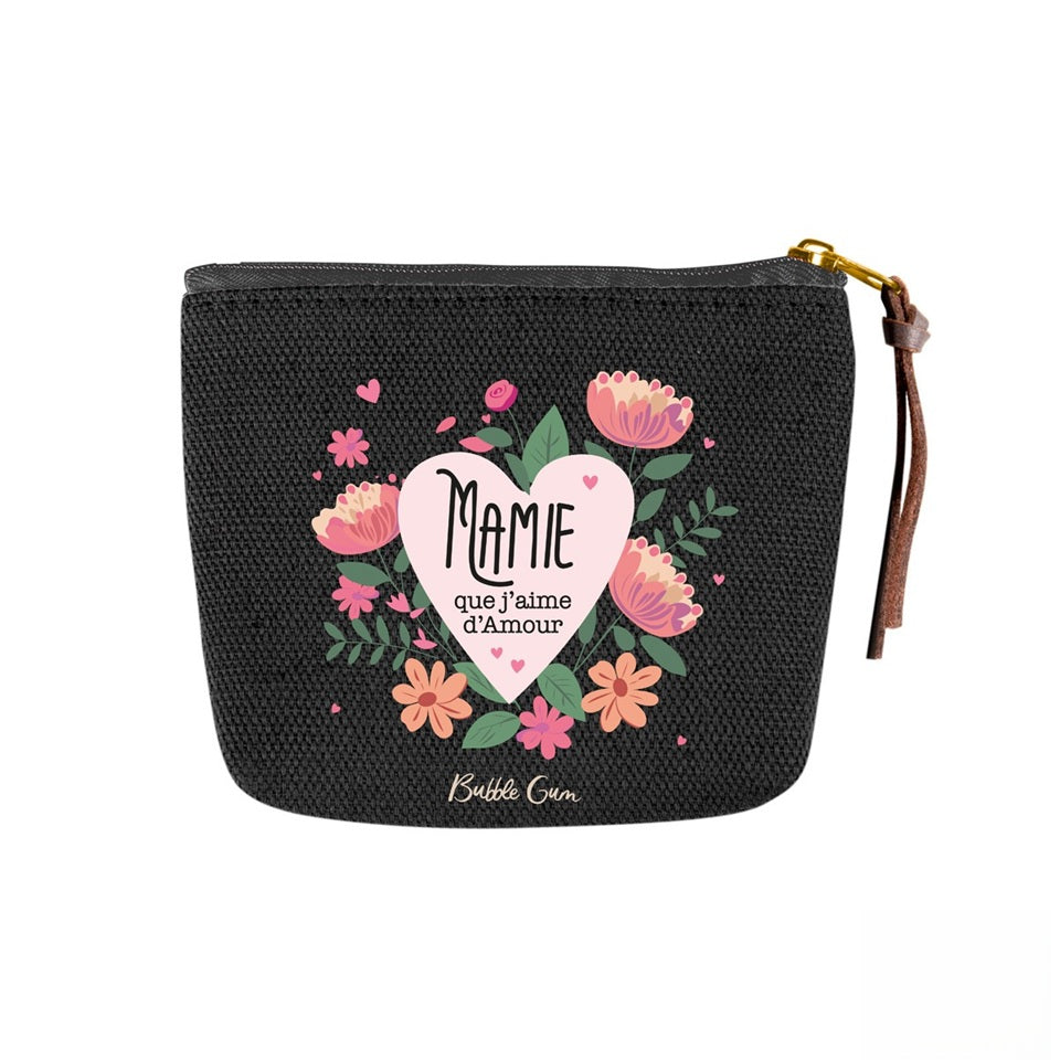 Porte-Monnaie Coton - Mamie que j'aime d'amour