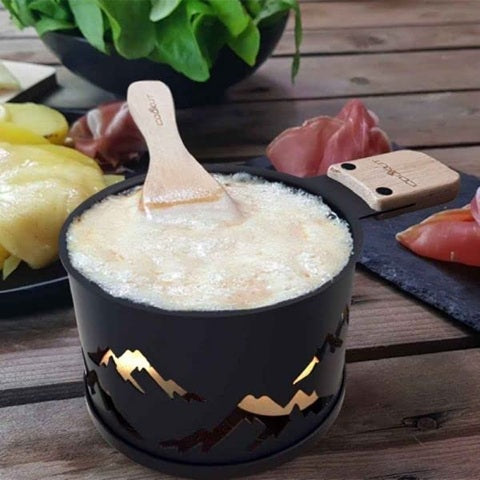 Cookut raclette à la bougie montagne noir