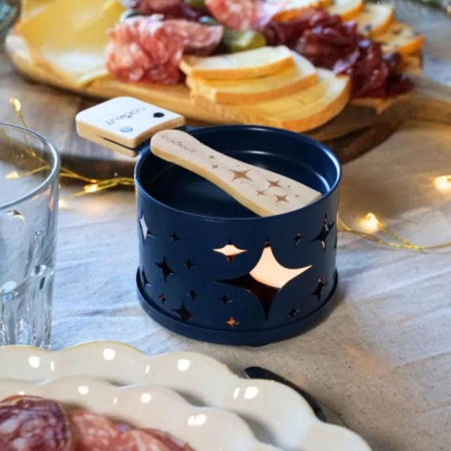 Cookut raclette à la bougie étoiles bleu