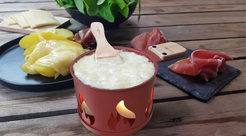 Cookut raclette à la bougie feu rouge bordeaux