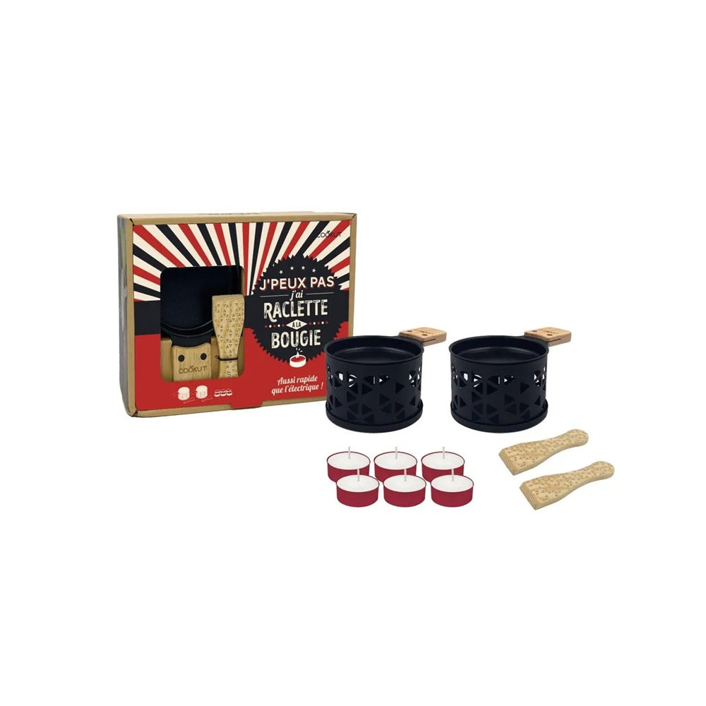 Cookut - Raclette à la bougie - Coffret Origami - Noir