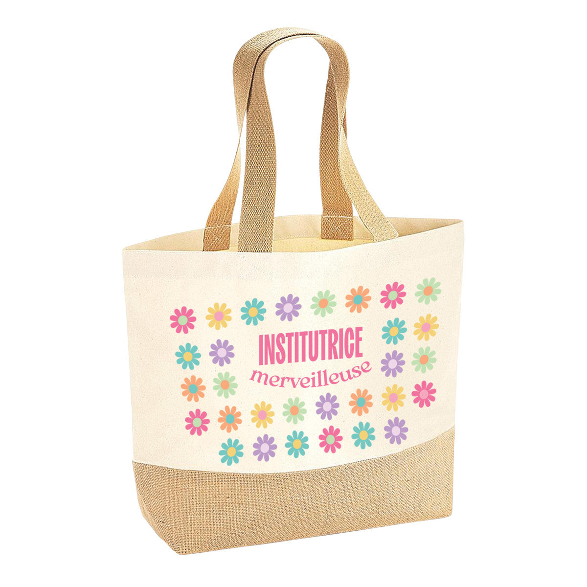 Sac Coton/Jute - Institutrice Merveilleuse