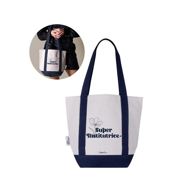 Sac Coton Recyclé PM - Super Institutrice