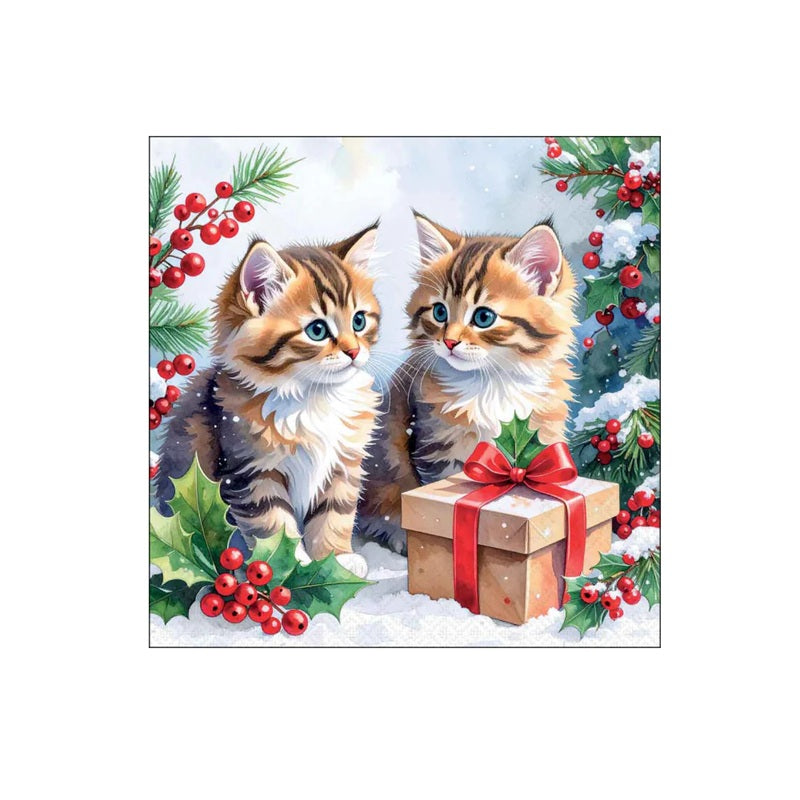 Serviettes en papier 33x33cm - Kitty Gift