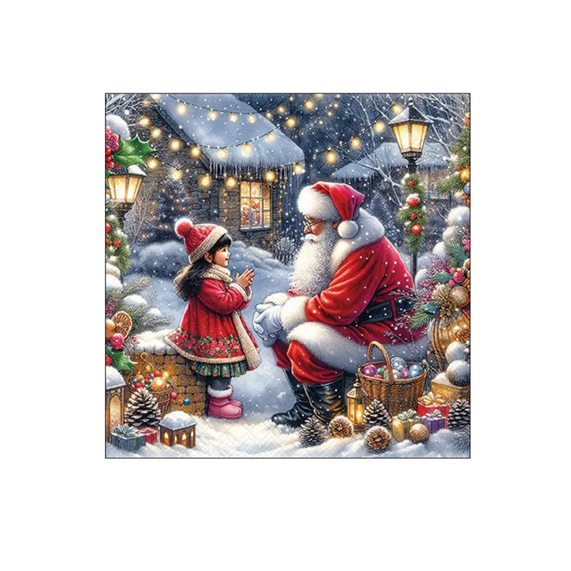 Serviettes en papier 33x33cm - Talking to Santa