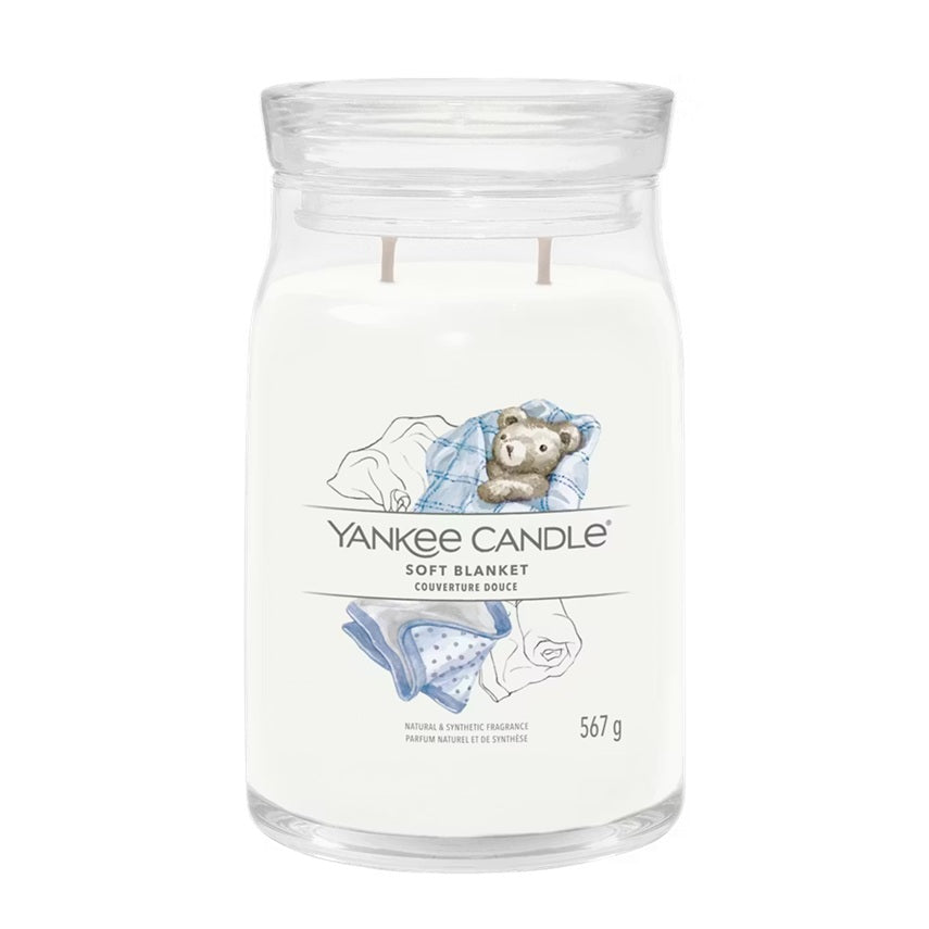Yankee Candle Soft Blanket 567gr - Large Signature à 2 mèches