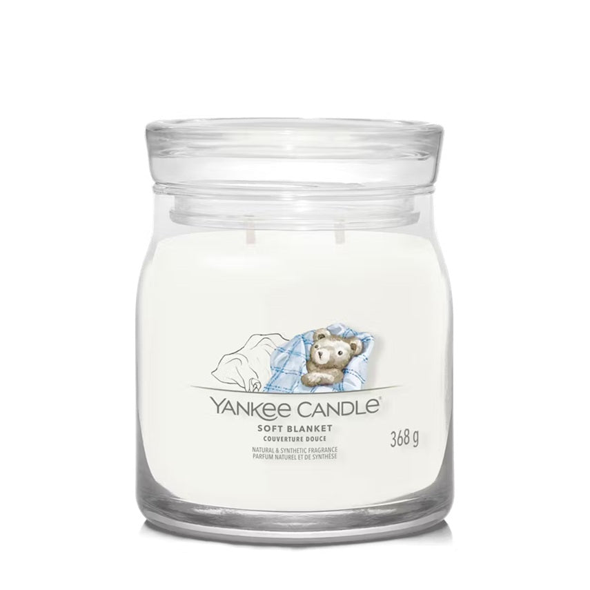 Yankee Candle Soft Blanket 368gr - Medium Signature à 2 mèches