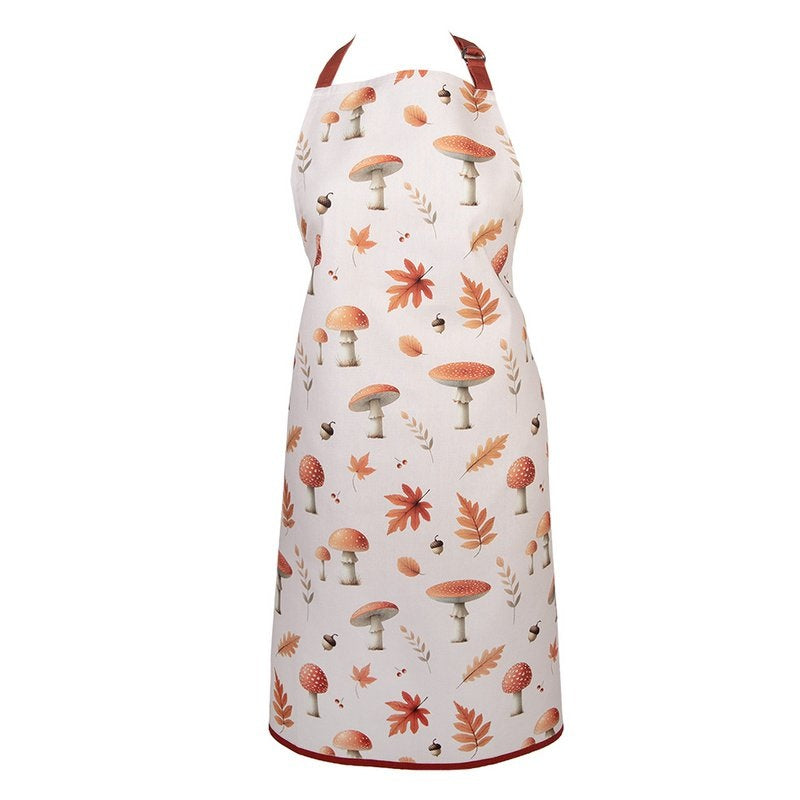 Clayre & Eef Tablier Champignons & Feuilles