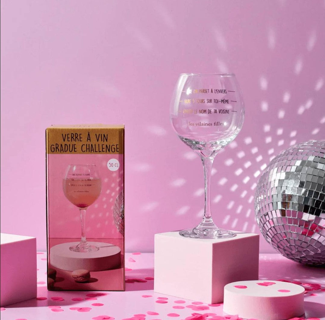 Les Vilaines Filles - Verre à vin - CHALLENGE 50cl