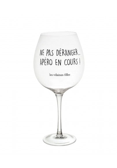 Les Vilaines Filles - Verre à vin - APERO EN COURS 75cl